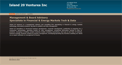 Desktop Screenshot of island20ventures.com